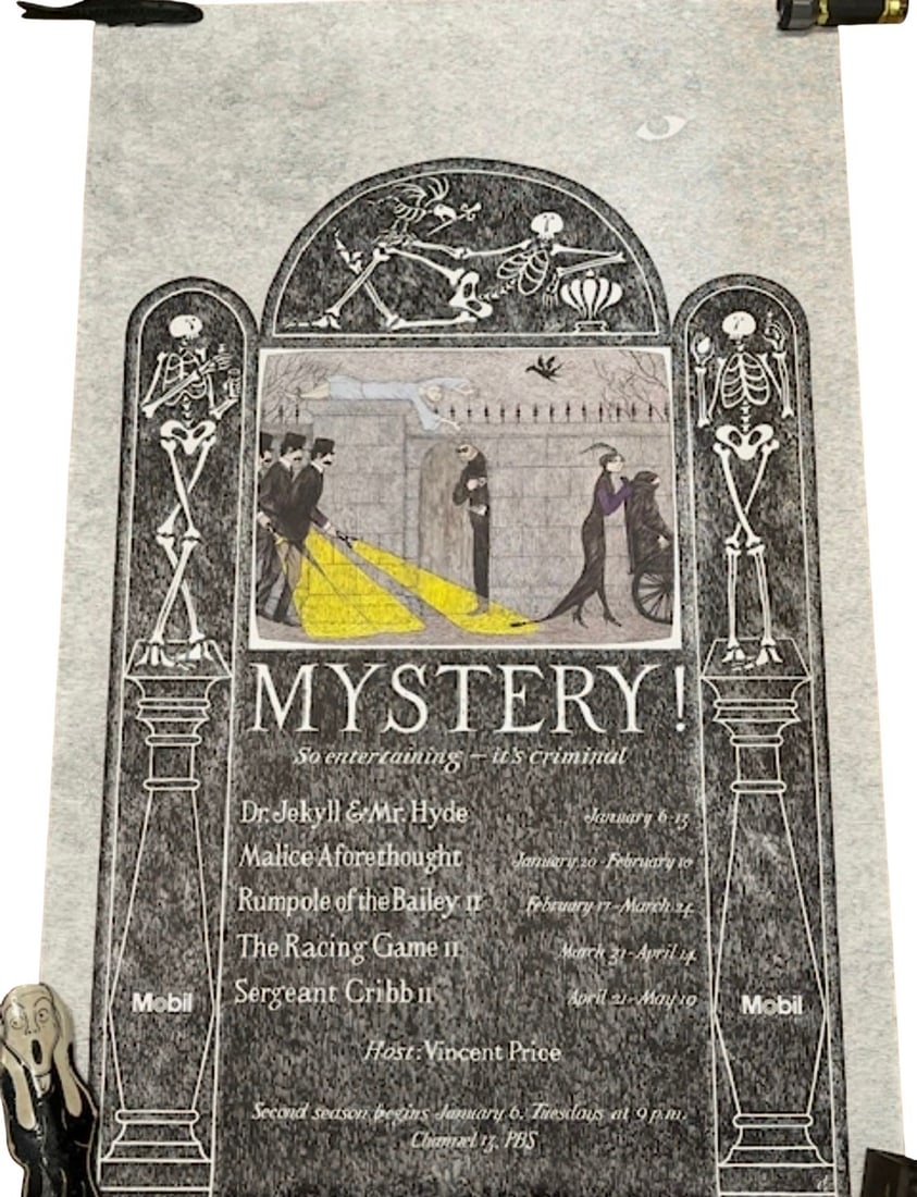 Vintage "Mystery!" PBS Promotional Poster (1 of 3)