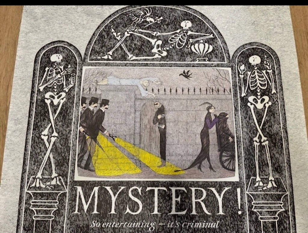 Vintage "Mystery!" PBS Promotional Poster - 2