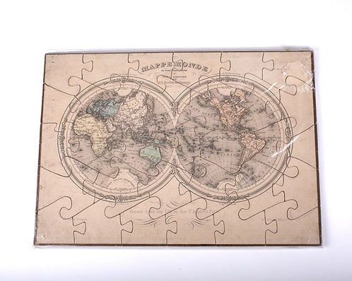 Barbie du Bocage dissected Atlas puzzle Maison Basset 19th Century box set - 2