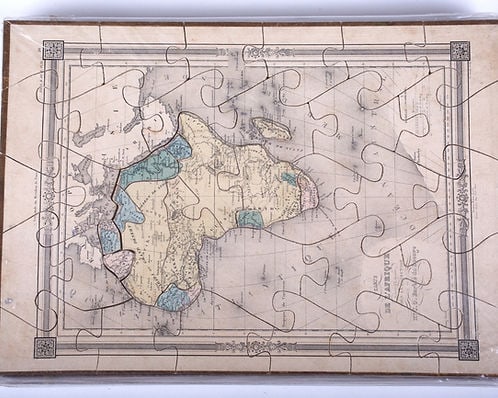 Barbie du Bocage dissected Atlas puzzle Maison Basset 19th Century box set - 4