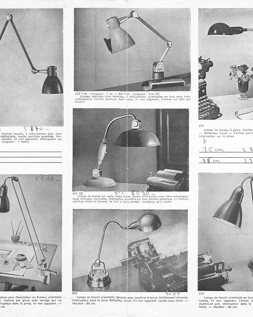 Jumo 850 GD modernist French task lamp mid century - 5