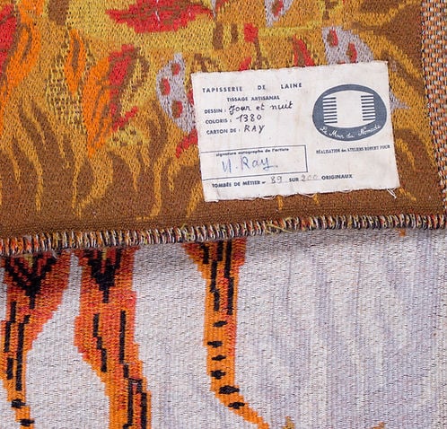 RAY Michèle cartonnier for ROBERT FOUR "night and day " Aubusson tapestry - 5