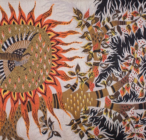 RAY Michèle cartonnier for ROBERT FOUR "night and day " Aubusson tapestry - 6