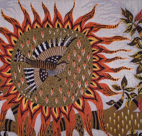 RAY Michèle cartonnier for ROBERT FOUR "night and day " Aubusson tapestry - 8