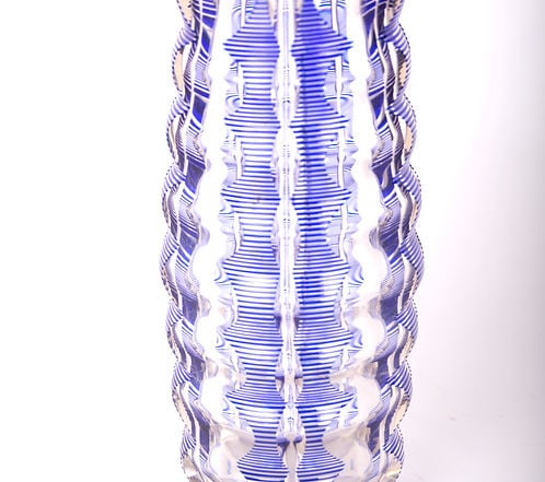 Val Saint Lambert crystal vase cut to clear - 3