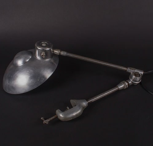 French modernist mid century industrial task lamp Ferdinand Solere - 2