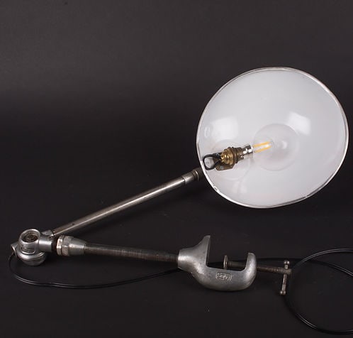 French modernist mid century industrial task lamp Ferdinand Solere - 5