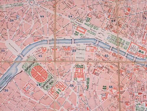 Nouveau plan de Paris 1867 by Lanee Editeur-Geographer - 3