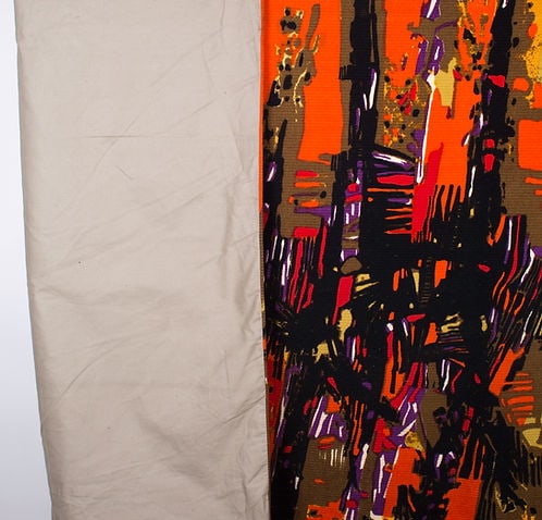 Fumeron tapestry clair bois wool fabric Robert Four signed - 6