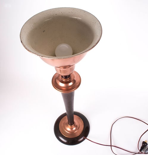 FRENCH torchiere ART DECO MAZDA TASK LAMP - 4