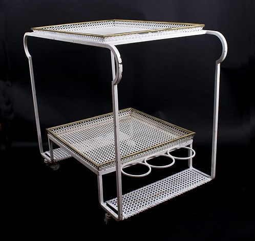 FRENCH MODERNIST serving table MATEGOT original paint - 3