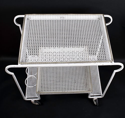 FRENCH MODERNIST serving table MATEGOT original paint - 6