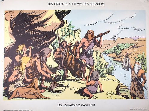 Vintage History french School Poster, Georges Lang 1 and 5 circa 1950 (1 of 3)