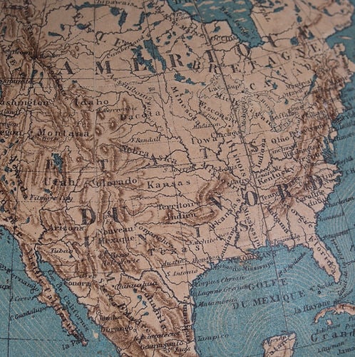 1860 DELAGRAVE FRENCH TERRESTRIAL ANTIQUE GLOBE 14 Bonnefont - 6