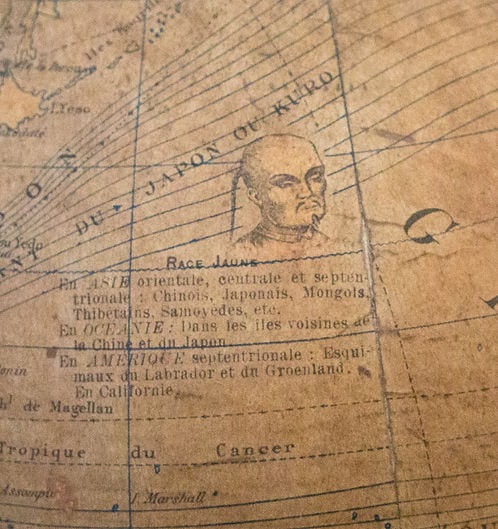1880 antique terrestrial globe Windels - 7