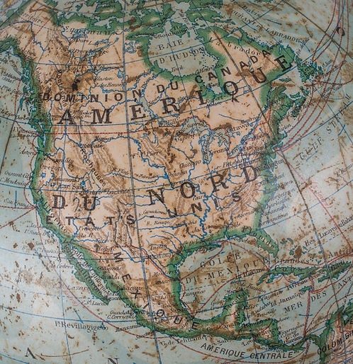 French Ikelmer terrestrial globe 11 inches 1880 school globe - 3