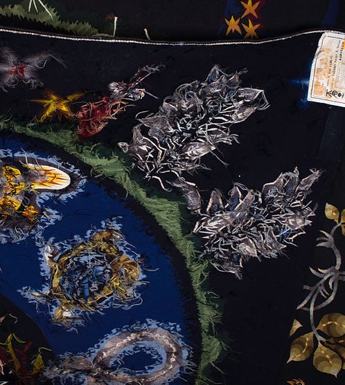 Aubusson Jean Lurcat hand weaved Tabard Frères et Soeurs, Aubusson Kosmos - 9