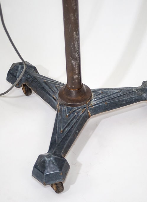 FRENCH ART DECO PROFESSIONAL HAIR DRYER REFURBISHED AS FLOOR LAMP SPOT - 3