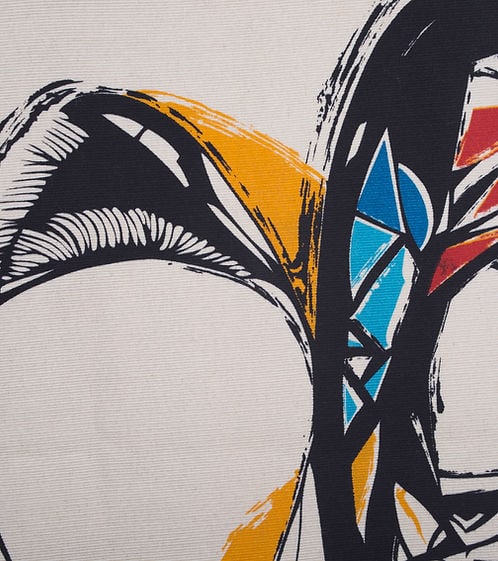 Mathieu Mategot tapestry Robert Four silk screened signed Totem - 6