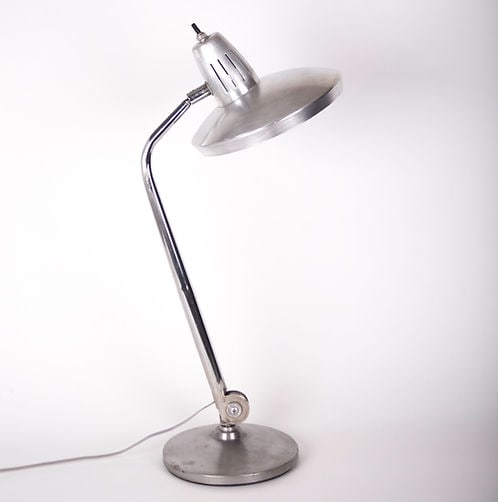 Fase Desk Lamp mid century stripped to the metal .: Spanish modernist lamp made in the 1960's, by Fase a Spanish company, you can also Google it to find several example on other dealer's sites. It is the original design , very little is know about
