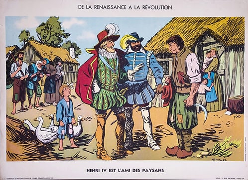 Vintage History School Poster, Georges Lang (No. 19 & 23) - Double-Sided - 2