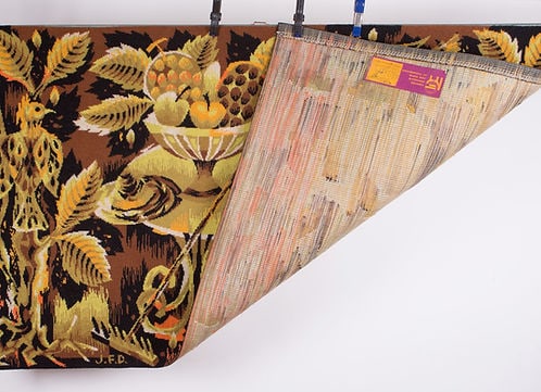 Jean Claude Bissery mid century Autumn wool tapestry on a jacquard metier - 4