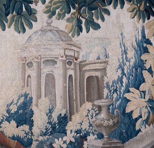 Large French verdure forest Hand weaved 18th. Aubusson - 5