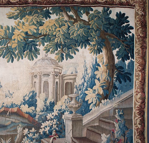Large French verdure forest Hand weaved 18th. Aubusson - 6