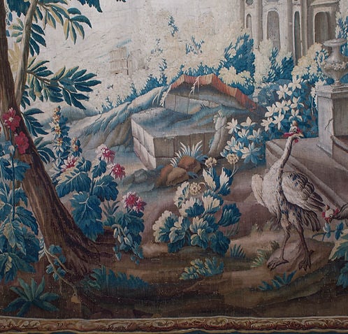 Large French verdure forest Hand weaved 18th. Aubusson - 8