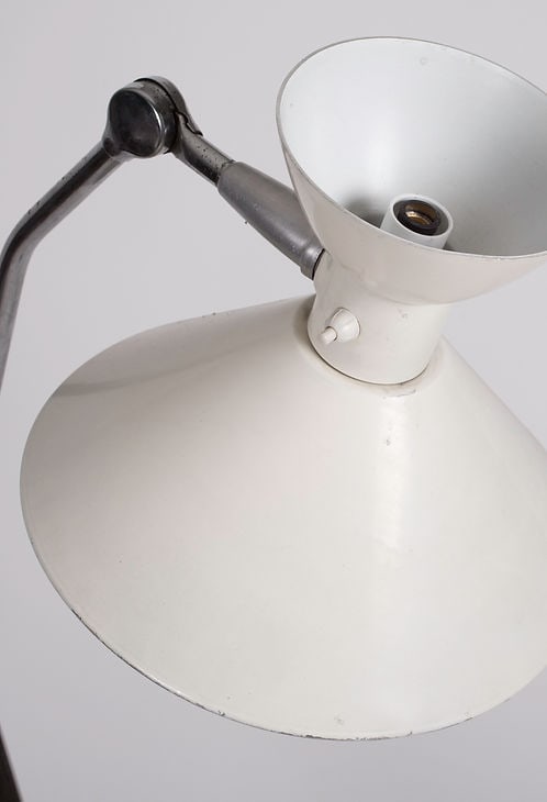 FRENCH MODERNIST FLOOR LAMP JUMO PERRIAND ADNET GUARICHE Diabolo mid century - 3
