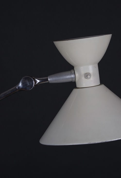 FRENCH MODERNIST FLOOR LAMP JUMO PERRIAND ADNET GUARICHE Diabolo mid century - 5
