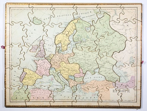 JJF Jouet et Jeux Francais Atlas puzzle set 1904 Paris - 2