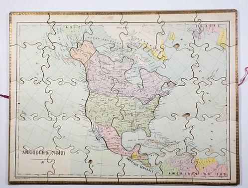 JJF Jouet et Jeux Francais Atlas puzzle set 1904 Paris - 7