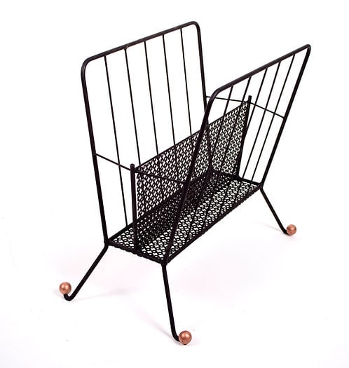 Mategot Magazine Rack French mid century black finish - 2