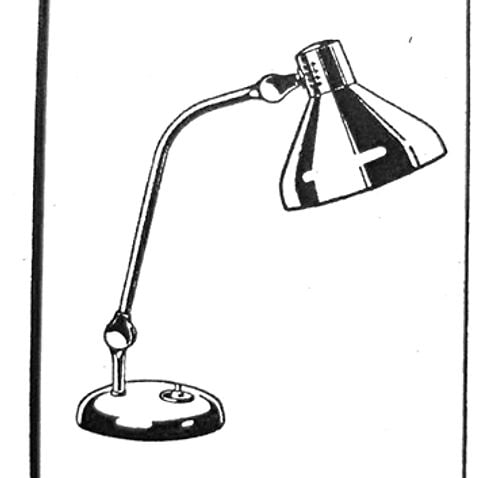 Pair of FRENCH MODERNIST INDUSTRIAL DESK LAMP JUMO GS1 - 6