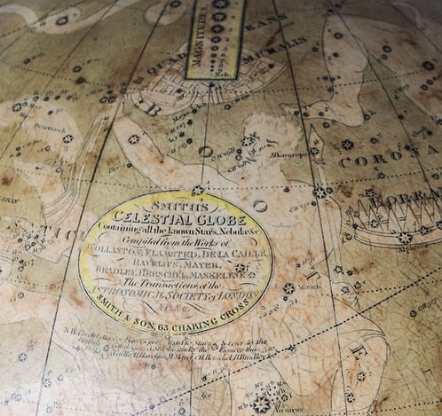 Smith & Son pair "12 of terrestrial and celestial globe 1860 - 7