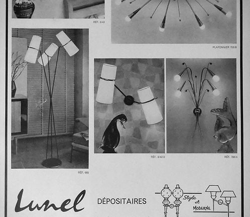 pair of Sconces maison Lunel French mid century - 10