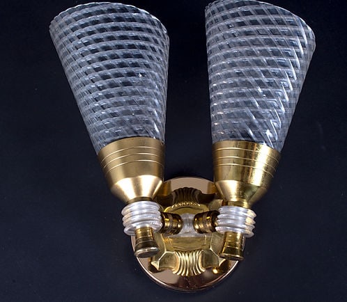 pair of Sconces maison Lunel French mid century - 3