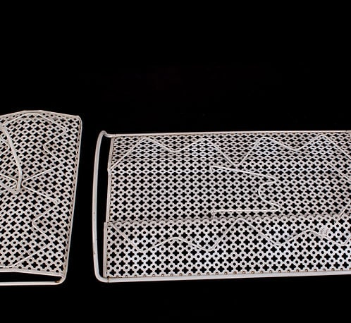 FRENCH MODERNIST Set bottle and Glass carrier MATEGOT Mid century RIGITULLE - 3