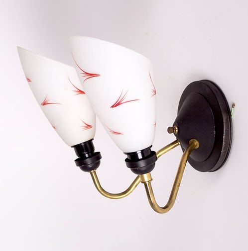 Pair of French mid century Arlus Sconces - 3