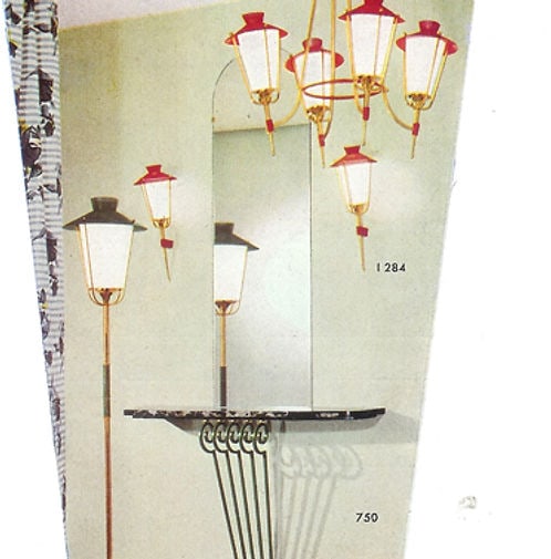 Pair of French mid century Arlus Sconces - 6