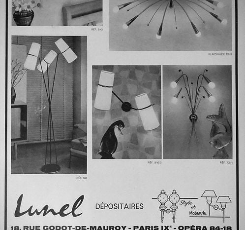 Single sconce Lunel Arlus French mid century - 6