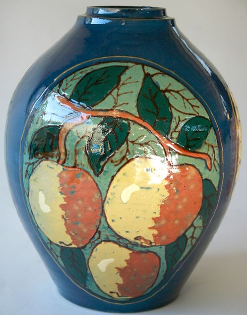 FRENCH ART DECO SIMONOD POTTERY VASE CERAMIC - 4