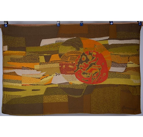 Fumeron Cosmos tapestry Jacquard wool fabric Aubusson Robert Four - 2