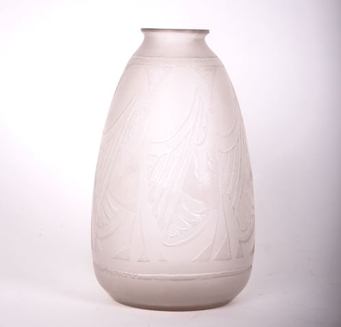 French Art deco D'Avesn vase signed - 2