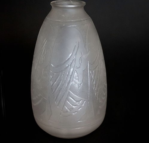 French Art deco D'Avesn vase signed - 3