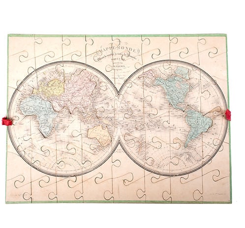 French jigsaw puzzle by Auguste Logerot full set 19th Century Fremin g - 3