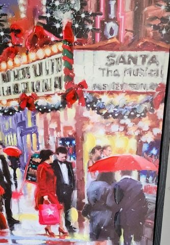 Vibrant impasto-style giclee painting titled "New York Theatre" by The Macneil Studio. - 3