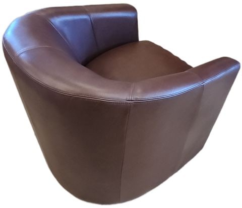 Vintage Luxury Rapallo Genuine Leather Swivel Side Chair.. perfect for most any decor. - 2
