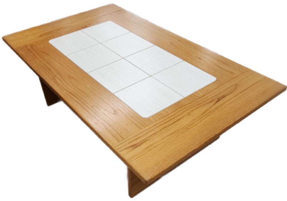 1970s Danish Classic Mid-Century Modern Gangso Mobler Tiled Teak Coffee Table. 48W x 30D: Title: 1970s Danish Classic Mid-Century Modern Gangso Mobler Tiled Teak Coffee Table. 48W x 30D Description: These iconic modern design tables were typically crafted from solid teak or oak wood with a